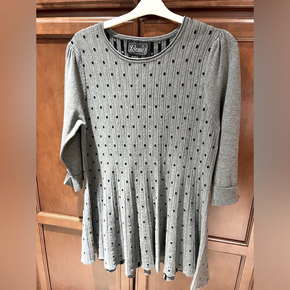 Rochelle tunic sweater, great with leggings and boots.